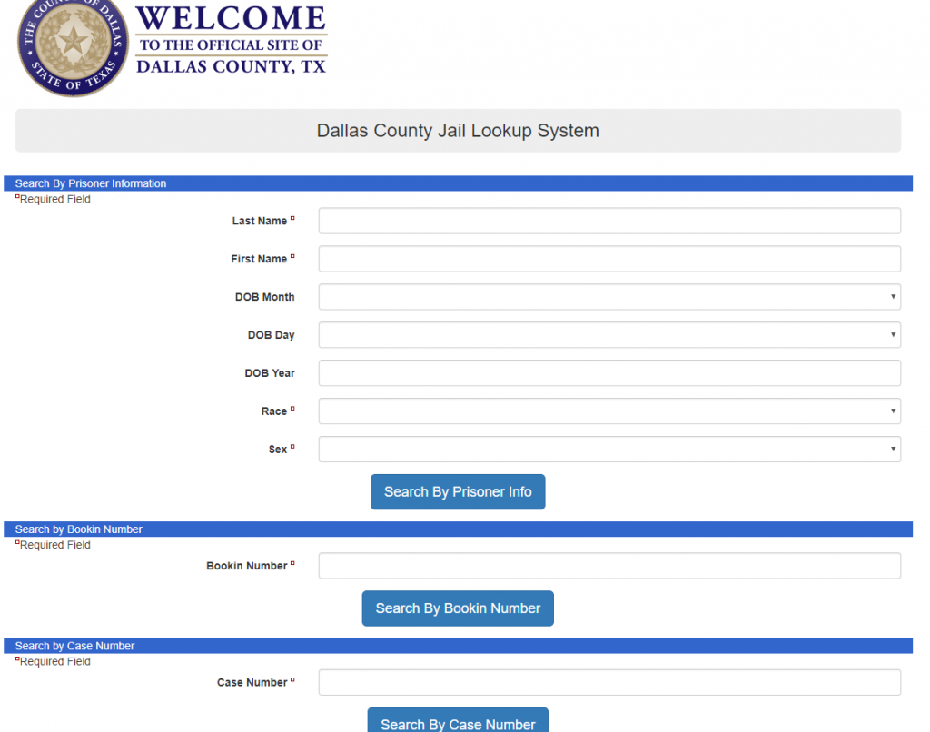 Dallas County Jail Inmate Search
