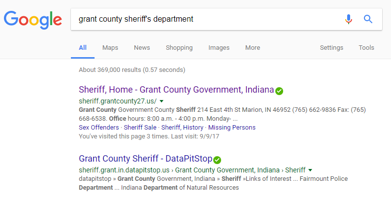 grant county inmate search