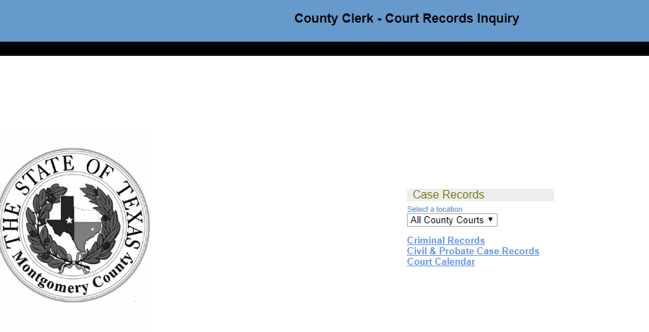 Montgomery County Criminal Records TX Search Arrests Warrants