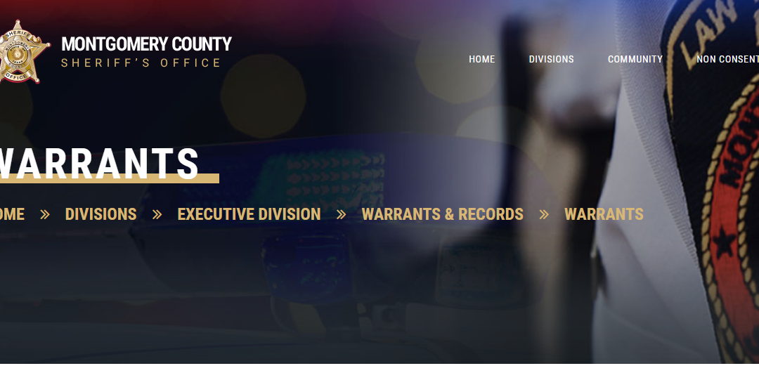 Montgomery County Warrant Search TX Check For Active Arrest Warrants
