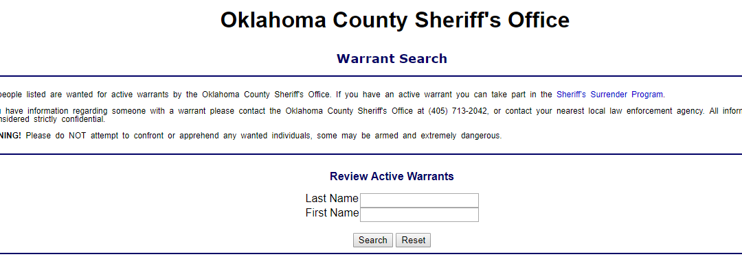 warrant check oklahoma