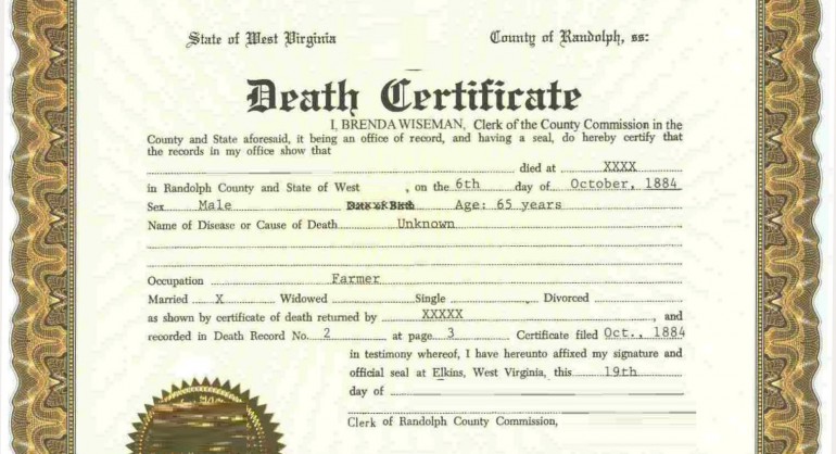 Are Death Certificates Public Record 