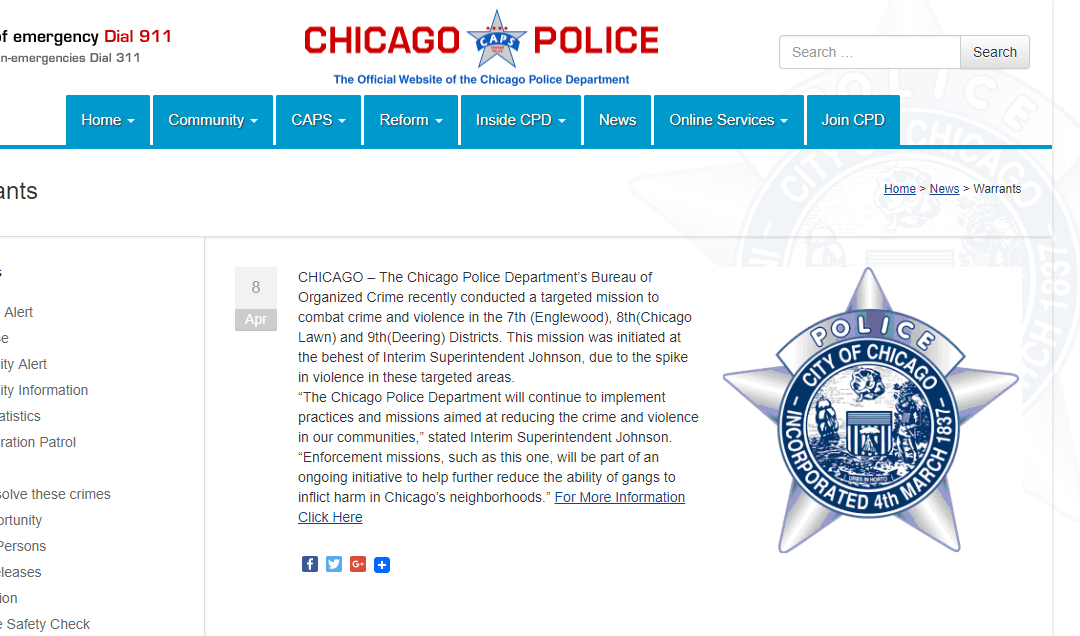 Cook County Warrant Search