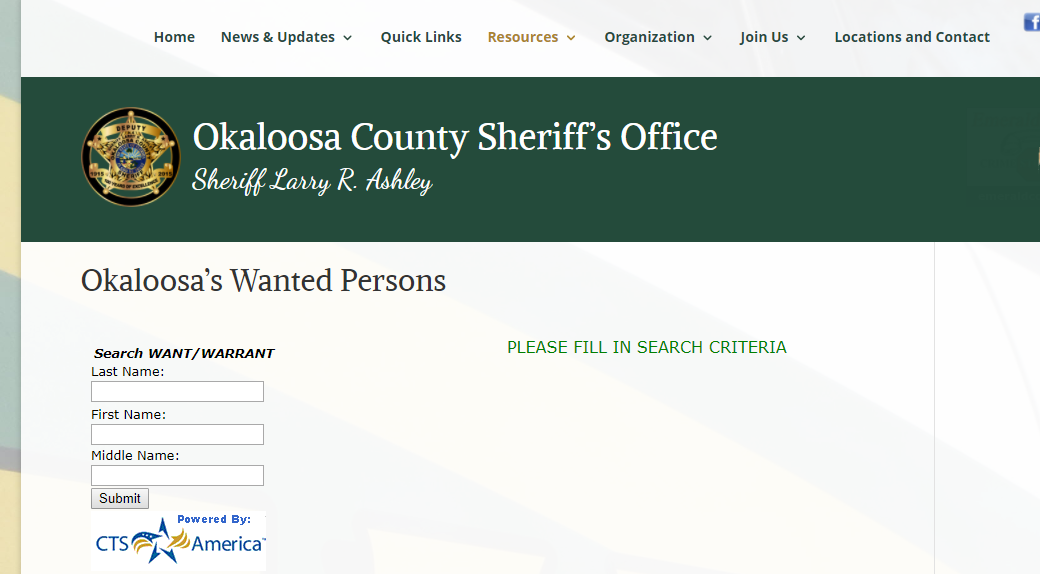 Okaloosa County Warrants