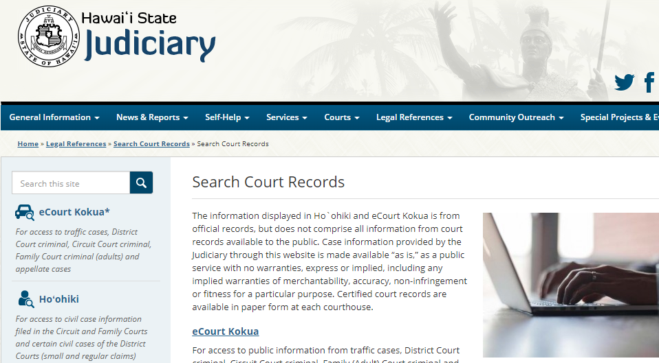 Honolulu County Hawaii Criminal Records
