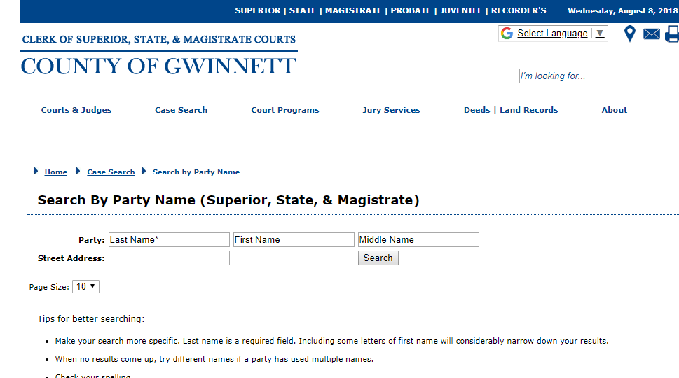 Gwinnett County Georgia Criminal Records