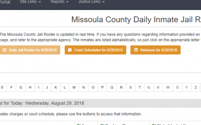 Missoula County Jail Roster